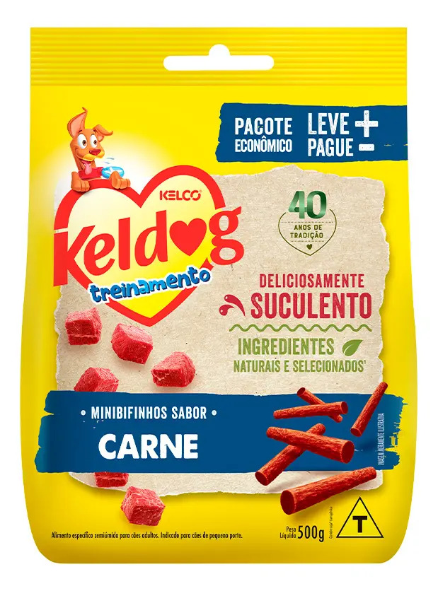 Bifinho Para Cães Keldog Carne 500g Kelco