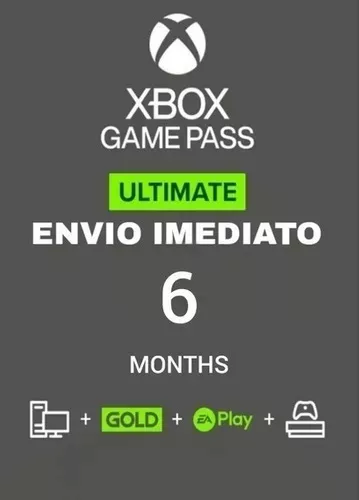 Xbox Game Pass Ultimate 6 Meses - Codigo 25 Dígitos Xbox - Corre