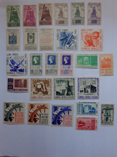 México Sc. C91 // C119, Año 1939/42, Feria New York Y Varias (Usado)