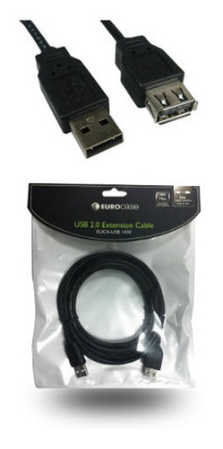Cable Ext Usb A A Af-am A Euca-usb 1430 3mt Euro - Tecsys