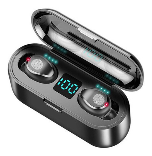Auriculares Bluetooth F9 Tws 4hs De Musica + Power Bank