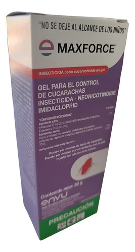 Maxforce Gel 30g Envu. Insecticida En Cebo. Mata Cucarachas