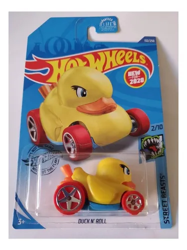 Hot Wheels 2020 Street Beasts Duck N Roll, Amarillo