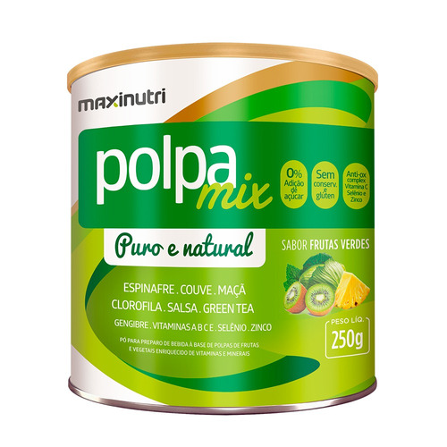 Polpamix Frutas Verdes - 250 Gramas - Maxinutri