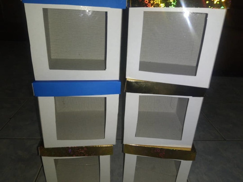 Imagen 9 de 9 de Cajas De Cartón Con Visor De Acetato Día Amor Y Amistad