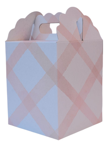Cajita Cubo/tiendita Pastel-candy Bar-regalitos-9*9*11-x 10 Naranja Cuadrille