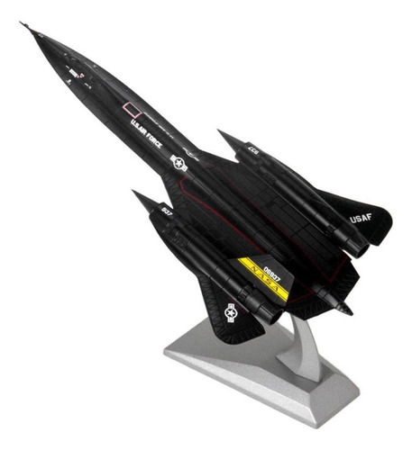 Jato De Reconhecimento Blackbird Modelo 1/144 De Liga Sr-71a