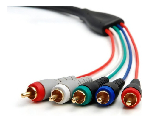Cable De Video Componente Bluerigger Con Audio 6 Pies Rca-5