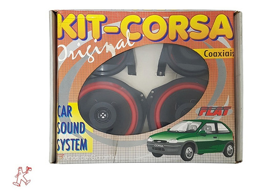 Kit Alto Falantes Coaxiais Flat 140w Original Corsa Classic