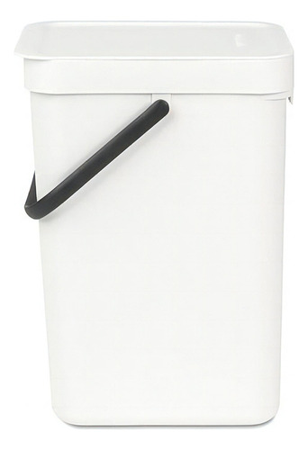 Bote reciclaje con asa blanco 12L Brabantia 109782