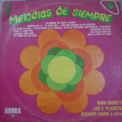 Vinilo Gino Bonetti Richard Davis Otros Melodias Siempre O3