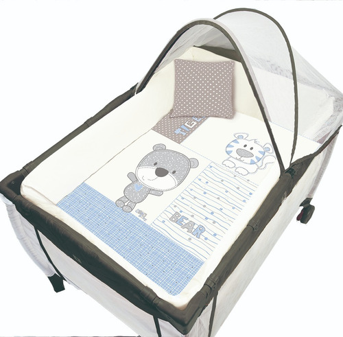Set Edredón Cuna Viajera Con Cojin/protectores Varios Modelo