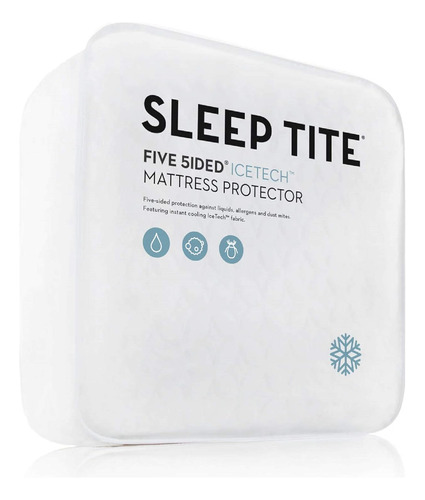 Sleep Tite Five Sided Icetech Cubre Colchón Impermeable - Pr