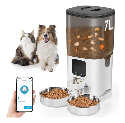 7l Wifi App Dos Cuencos Alimentadores Automático Para Perros