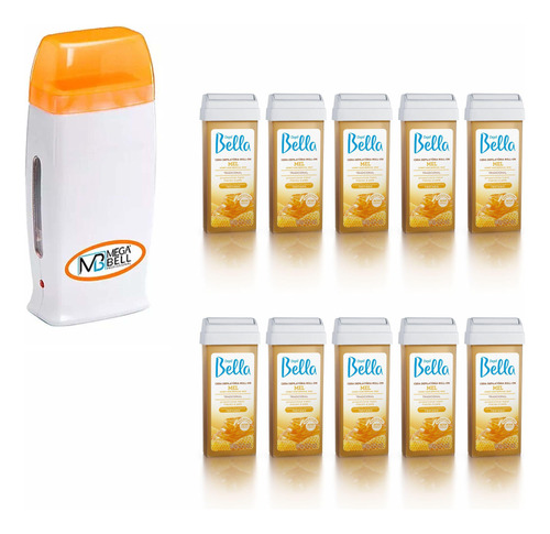 Kit Rollon Laranja + 10 Refil Mel - Mega Bell