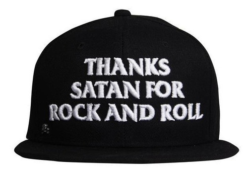 Gorra Plana Thanks Satan For Rock And Roll
