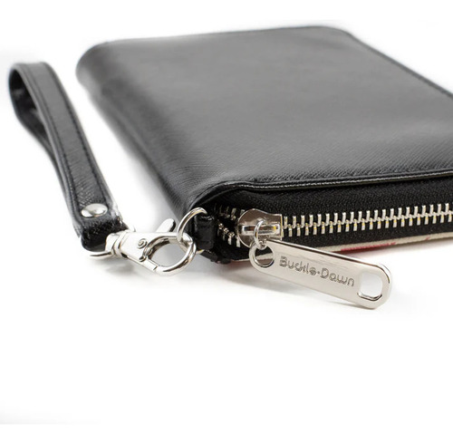 Cartera Rectangular Mujer Maravilla Liga De La Justicia Dc Negro Liso