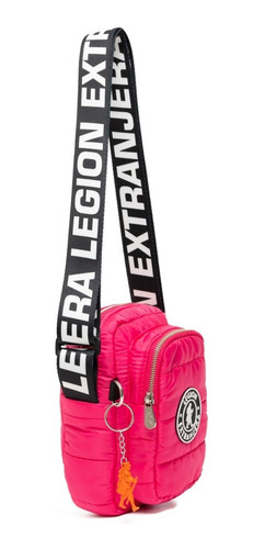 Imagen 4 de 10 de Bandolera Madryn Diamond Rap Rosa