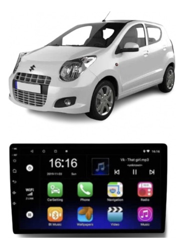 Multimedia Celerio (10-15) Android 12 Wifi Gps Cámara Revers