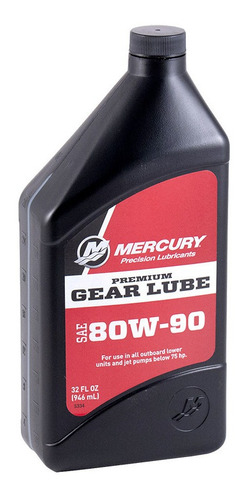 Aceite De Pata Mercury 946cc Usa Gear Lube Sae 80w-90