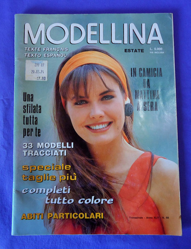 Revista Modellina N° 89 Con Moldes Trazados. Abril/1993