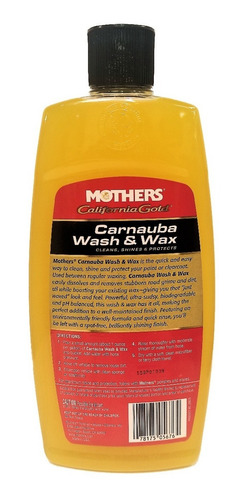 Mothers Carnauba Wash And Wax / Shampoo Con Cera Carnauba