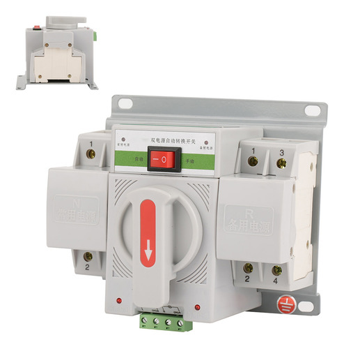 1pc 220v 63a 2p Mini Interruptor De Transferencia Automática