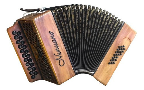 Acordeon Minuano 24 Baixos Natural 24/21 Botoneira