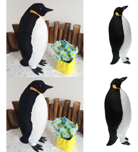 Estatua De Pingüino Con Plumas Artificiales For El Hogar, 2
