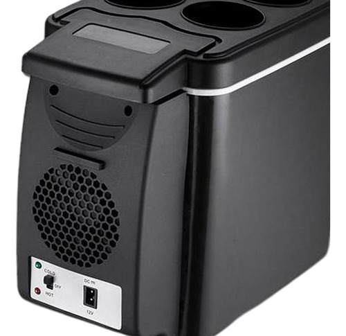 6l Negro Mini Heladera De Coche Heladera Congelador