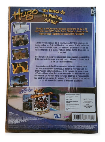 Videojuego Pc A Jugar Con Hugo 3d + Poster Original Cerrado