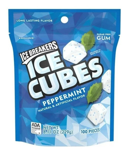 Ice Cubes Icebreakers Piña Colada 100 Pzas Impo Delgabacho 