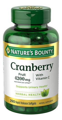 Extracto Arandano 4200mg Vitamina C Nature's Bounty 250 Cap