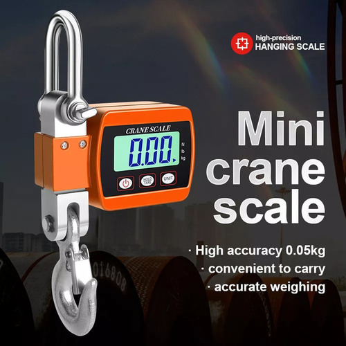 Báscula Grúa Industrial Lcd Portátil 0.05-500kg
