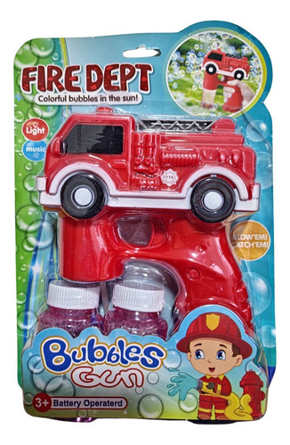 Burbujero Automático Carro De Bombero 