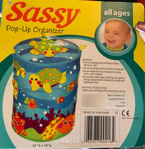 Cesta Plegable Infantil Ropa Sassy Organizadora