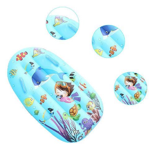 Kids Inflatable Surfboard Summer Outdoor Handles Portable