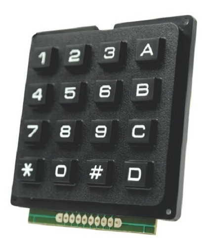 Teclado Matriz 4x4 16 Dígitos Teclas Plasticas
