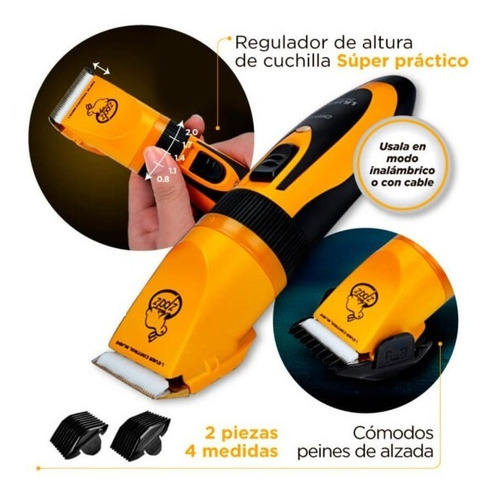 Imagen 9 de 10 de Cortadora Perros Peladora Canina Oveja Negra Lcp001 Cuchilla - Profesional - Veterinaria - Motor Potente Y Duradero -