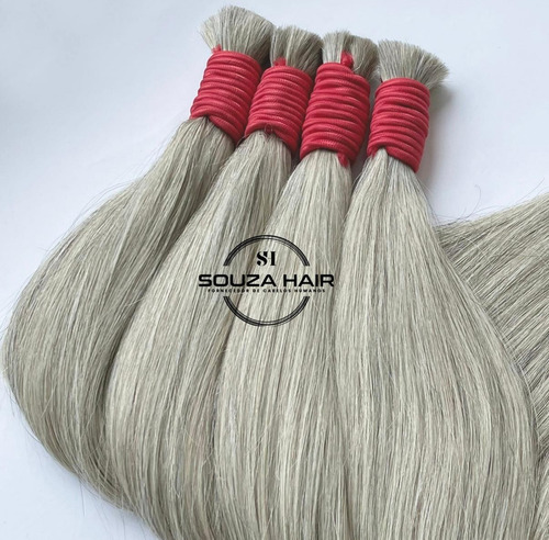 Cabelo Humano Vietnamita Loiro Mesclado 55cm - 25 Gramas Loiro