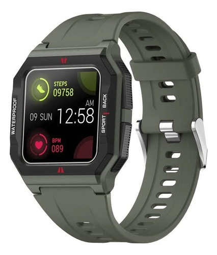 Smartwatch Colmi P10 Red Caja Verde Musgo Correa Verde Musgo Bisel Verde Diseño De La Correa Mesh