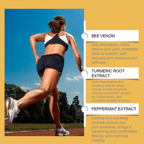 2pcs Bee Venom Crema Terapéutica con Veneno de Abeja y Cúrcuma - Alivia Dolor Articular, Textura Fresca, Sin Irritación | Cuidado Profesional para Artritis y Movilidad