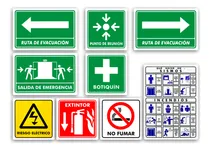 Comprar Señalamientos Protección Civil Seguridad Kit De 9 Pzas