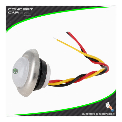 100 Plafon Mini Tipo Ojo Boton Luz Fija Bicolor Bisel Metalf