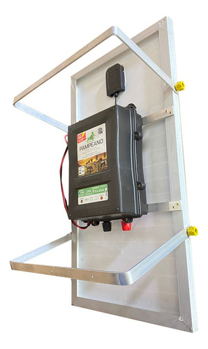 Eletrificador Cerca Rural Com Placa Solar Kit Hp Completo Cor Azul-marinho Voltagem De Circuito Aberto 220v Voltagem Máxima Do Sistema 110v
