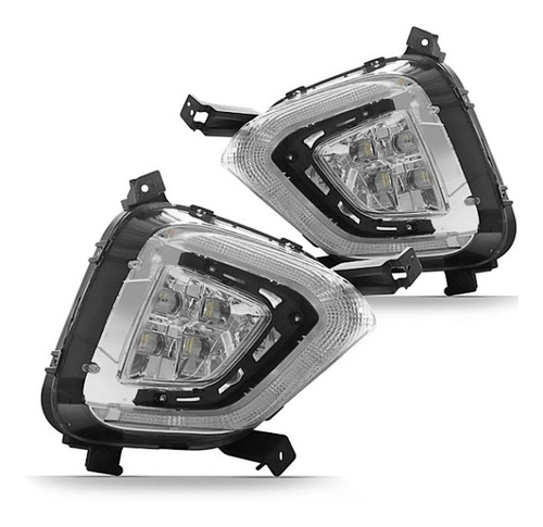 Farol Milha Auxiliar Creta 2020 2021 + Drl + Seta Full Led