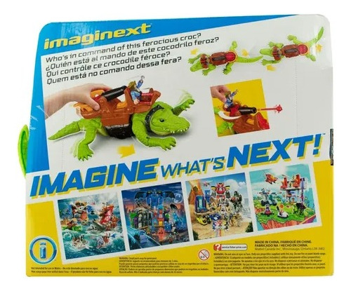 Fisher Price Imaginext Walking Croc & Pirate Hook Cocodrilo