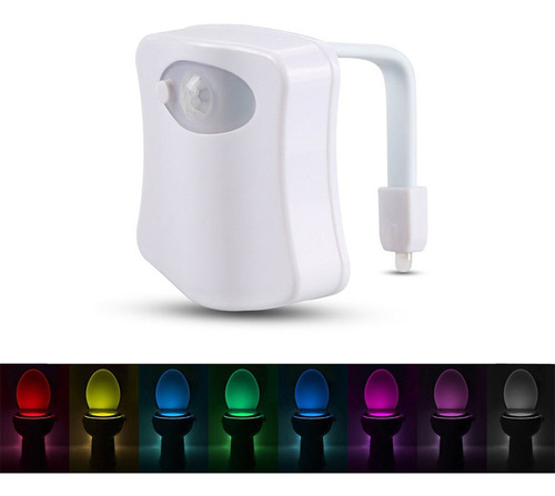 Luz Led Para Inodoro Multicolor Con Sensor De Movimiento
