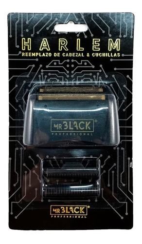 Repuesto Cabezal + Foil Afeitadora Harlem Mr Black Shaver