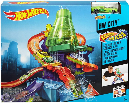 Imagen 1 de 5 de Hot Wheels City Color Shifters Laboratorio Científico Mattel